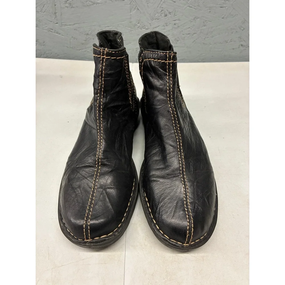 Clarks Chelsea Bendables Ankle Boots Womens 7.5 Black Leather Comfort Casual